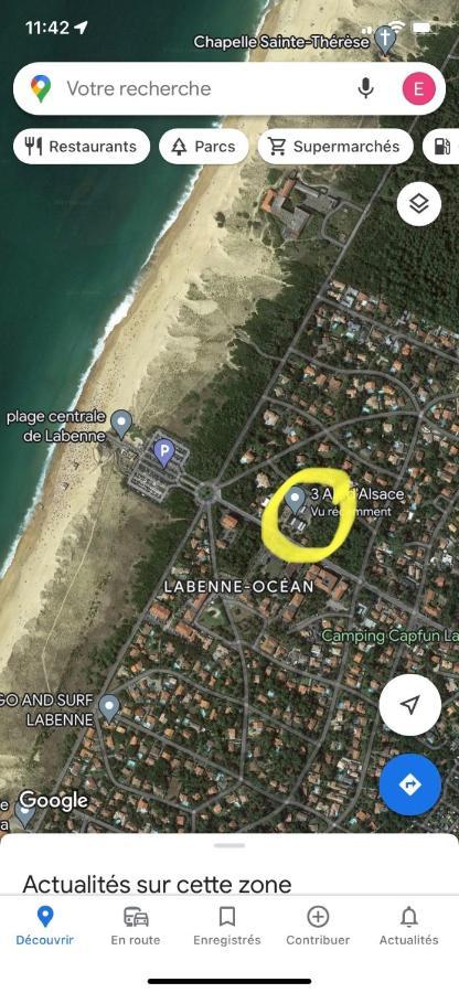 Rez De Chaussee Bord De L Ocean Лабенн Экстерьер фото